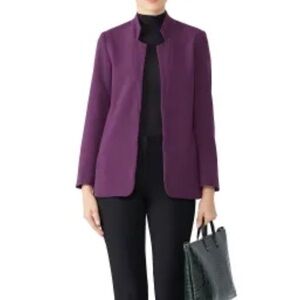 Of Mercer Purple Blazer Oversized Size 4